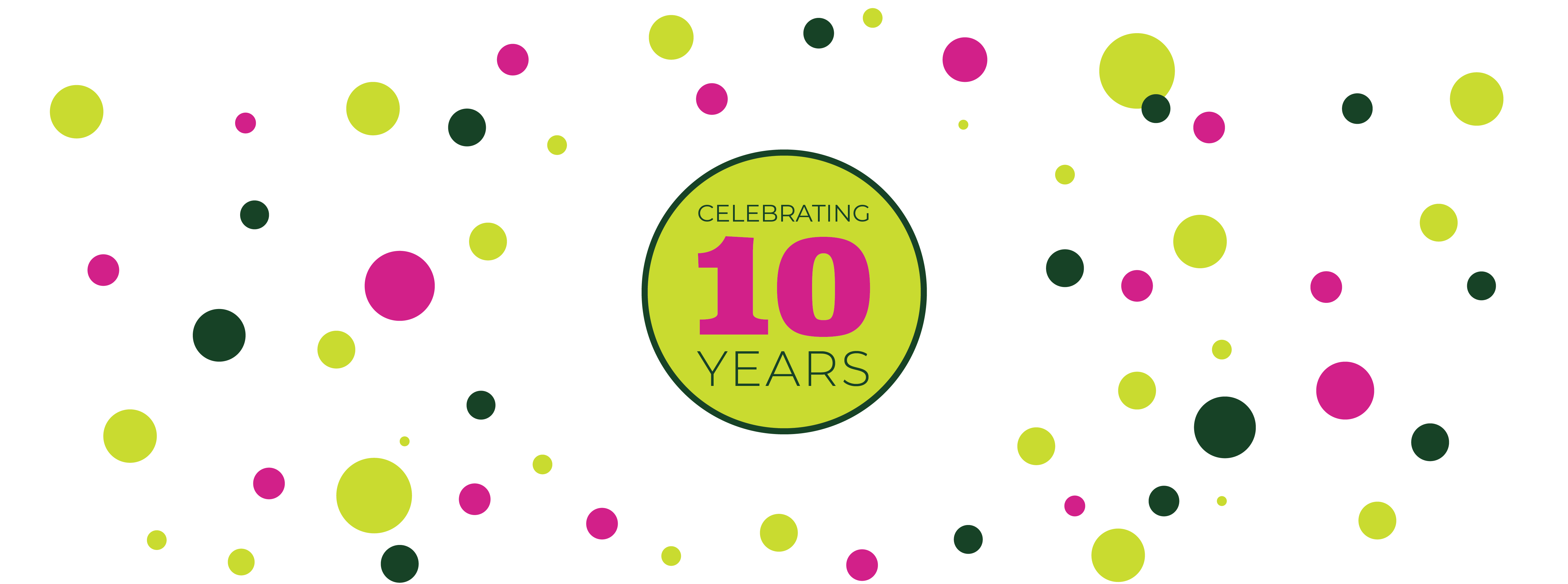 Celebrating 10 Years Logo